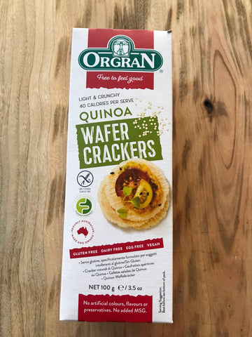 Quinoa Wafer Crackers - Gluten Free, Vegan