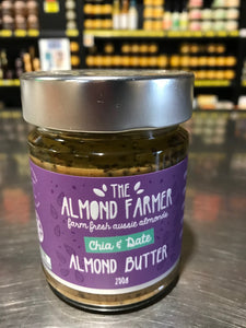 The Almond Farmer - Chia and Date Almond Butter - 250g