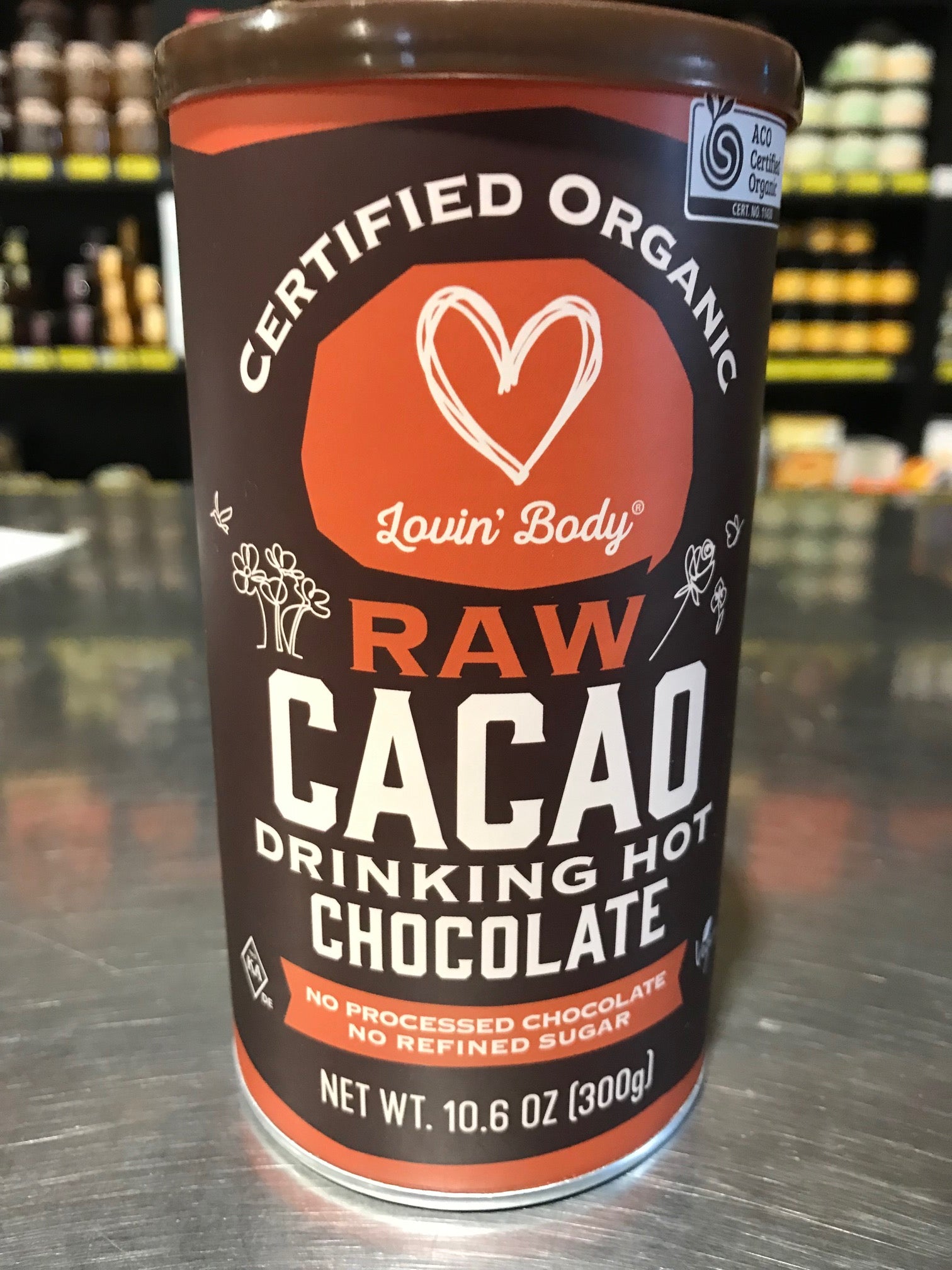 Lovin’ Body Certified Organic Raw Cacao Drinking Hot Chocolate - 300g