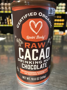 Lovin’ Body Certified Organic Raw Cacao Drinking Hot Chocolate - 300g