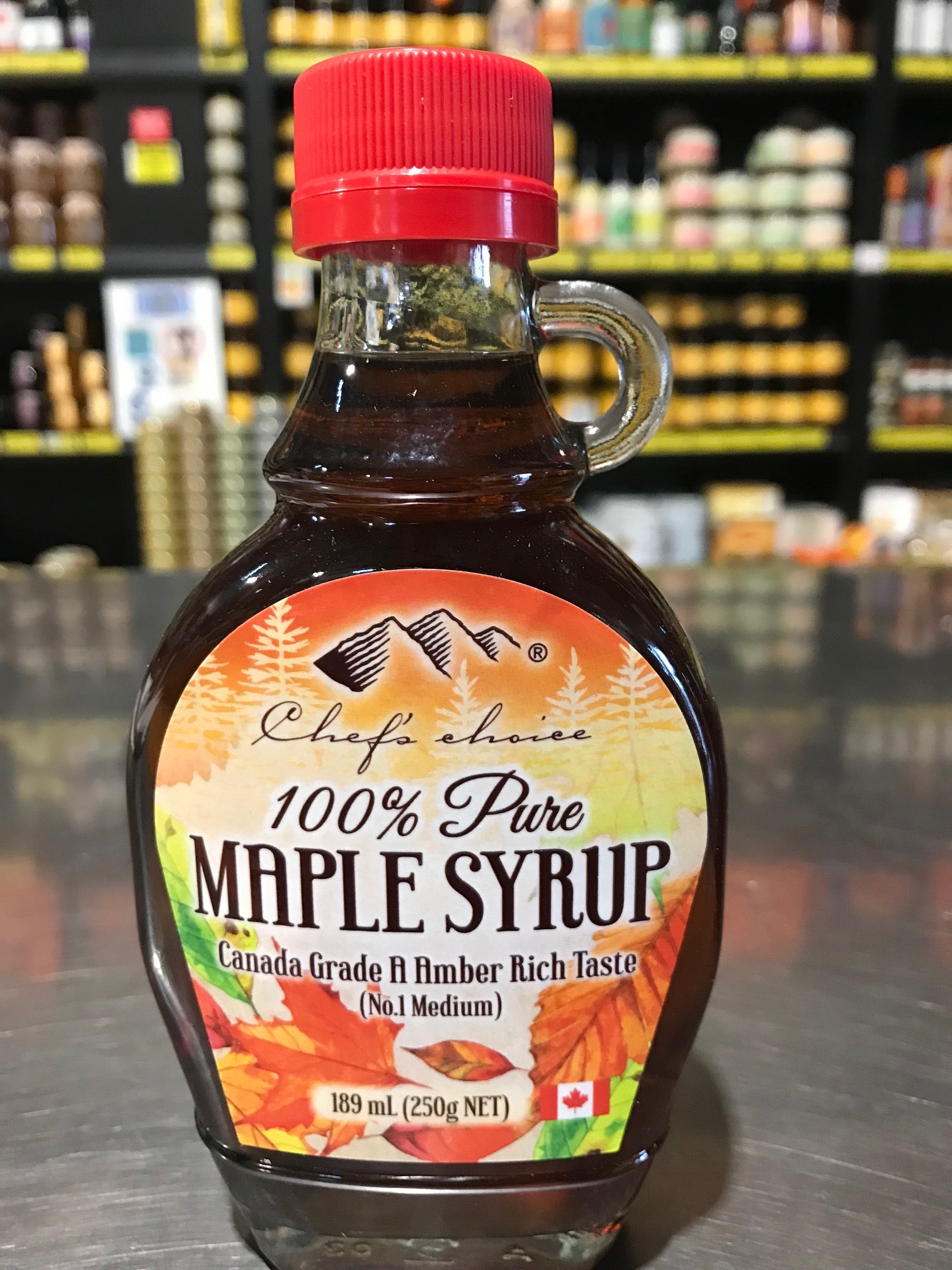 Pure Maple Syrup - Amber - 189ml Bottle