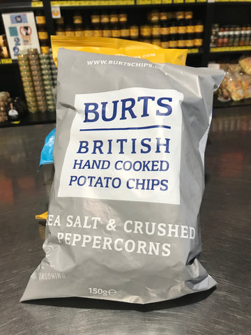 Burts - Sea Salt and Crushed Peppercorns - British Hand Cooked Potato Chips - $6.99 including GST