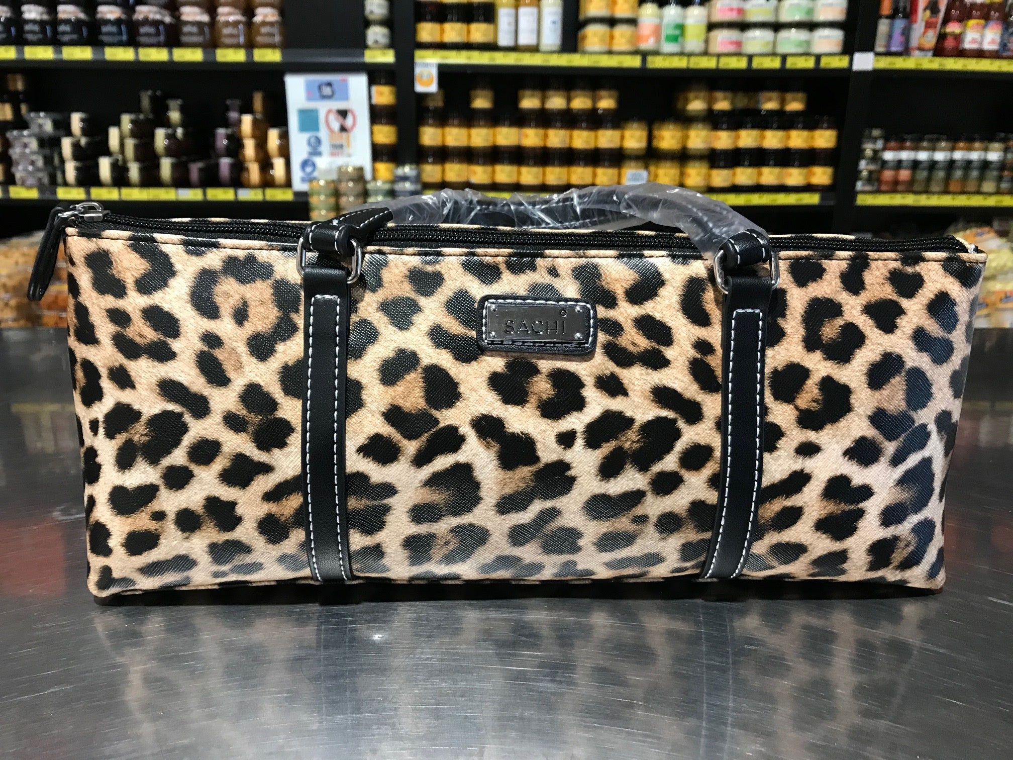 Sachi - Single Wine Bottle Tote - Leopard Print - $29.99 including GST