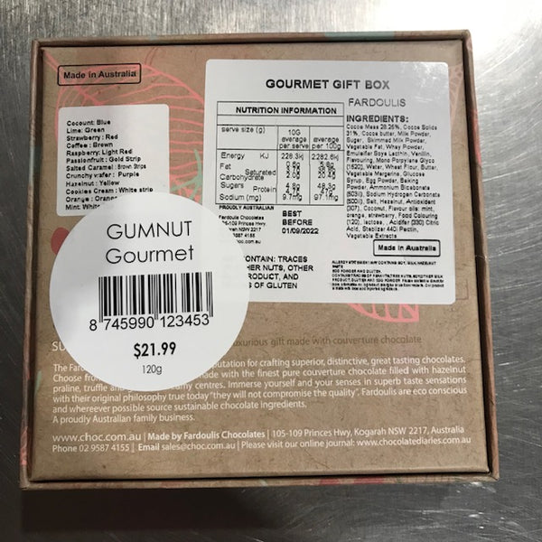 Fardoulis Chocolates - Gumnut Gourmet 120g - $21.99 including GST