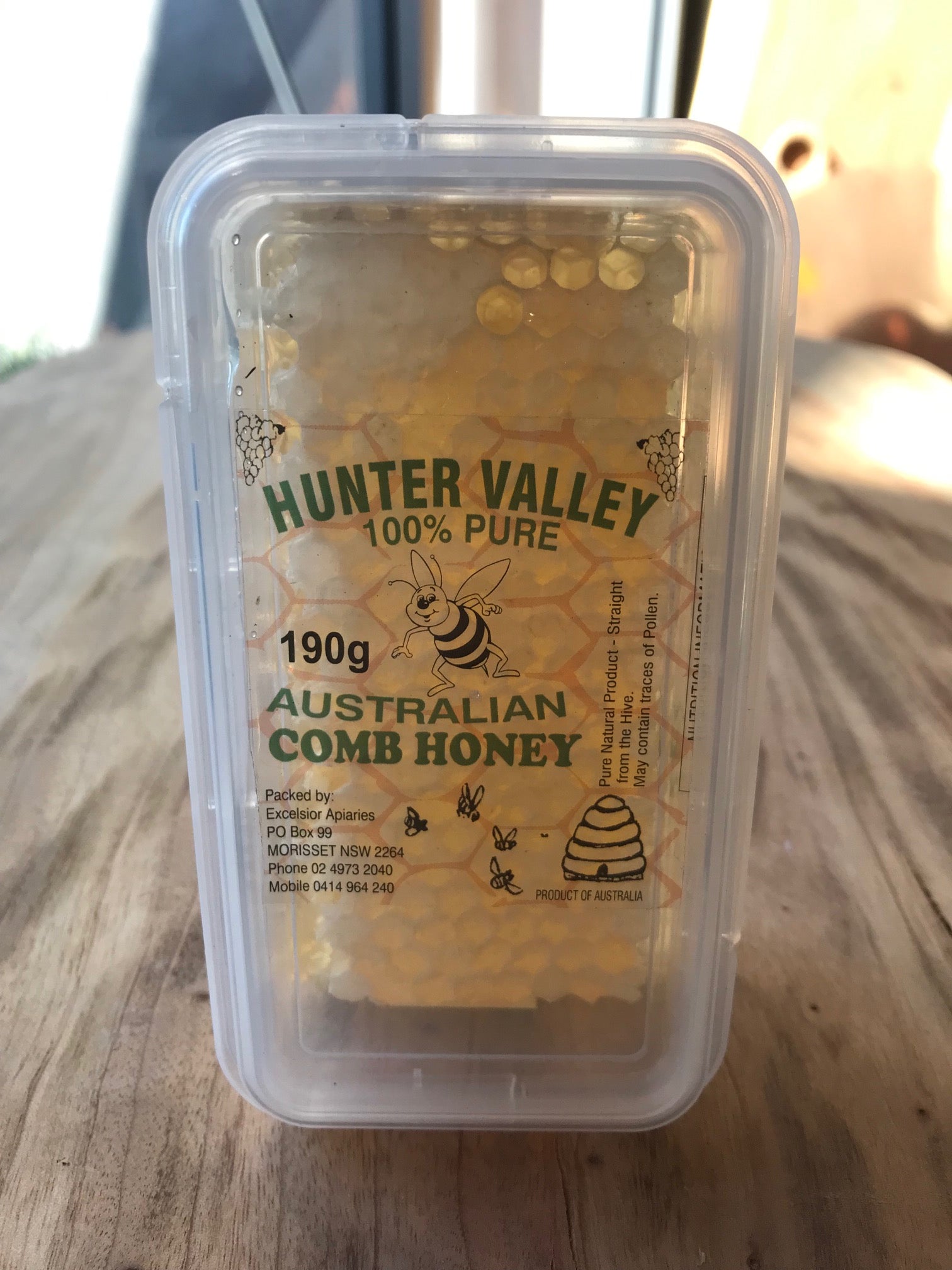 Hunter Valley Honey - Honeycomb - 190g