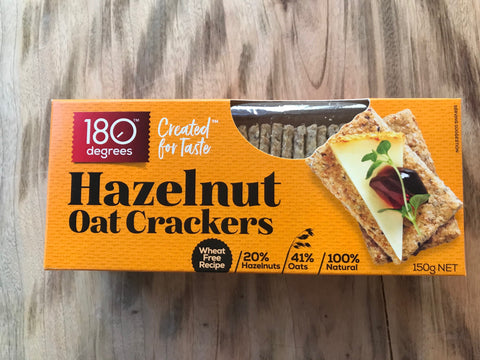 Hazelnut Oat Crackers