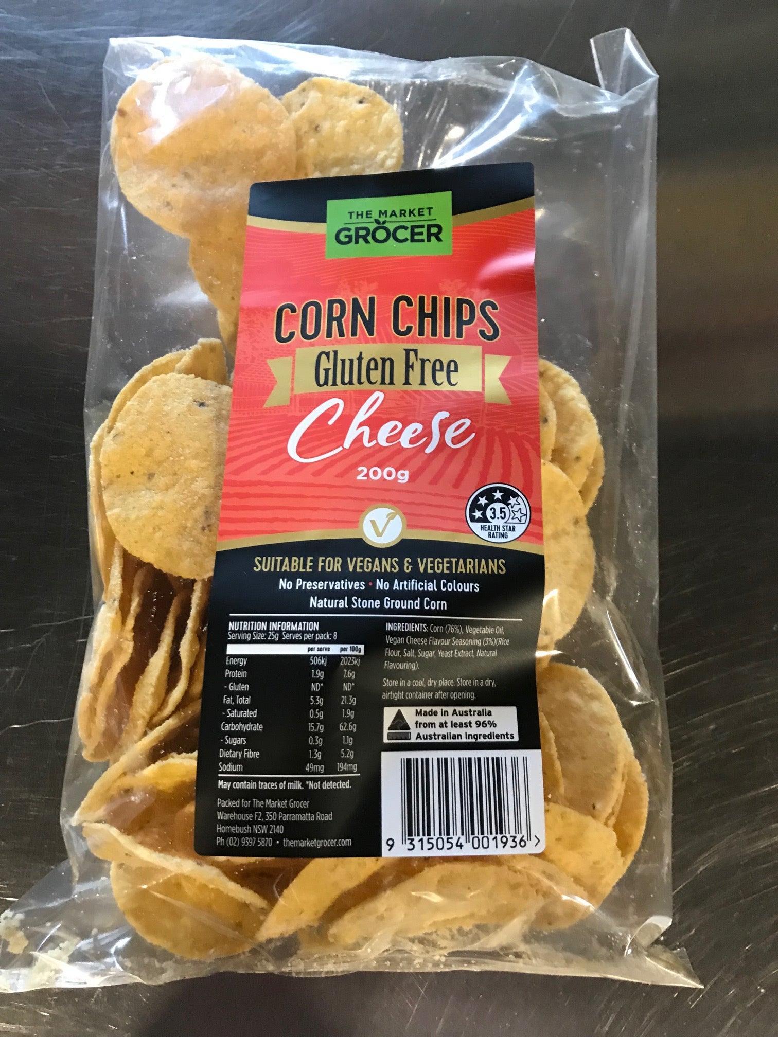 Corn Chips - Gluten Free Vegan Cheese
