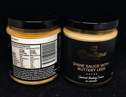 Boutique Sauces - Diane with Buttery Leek