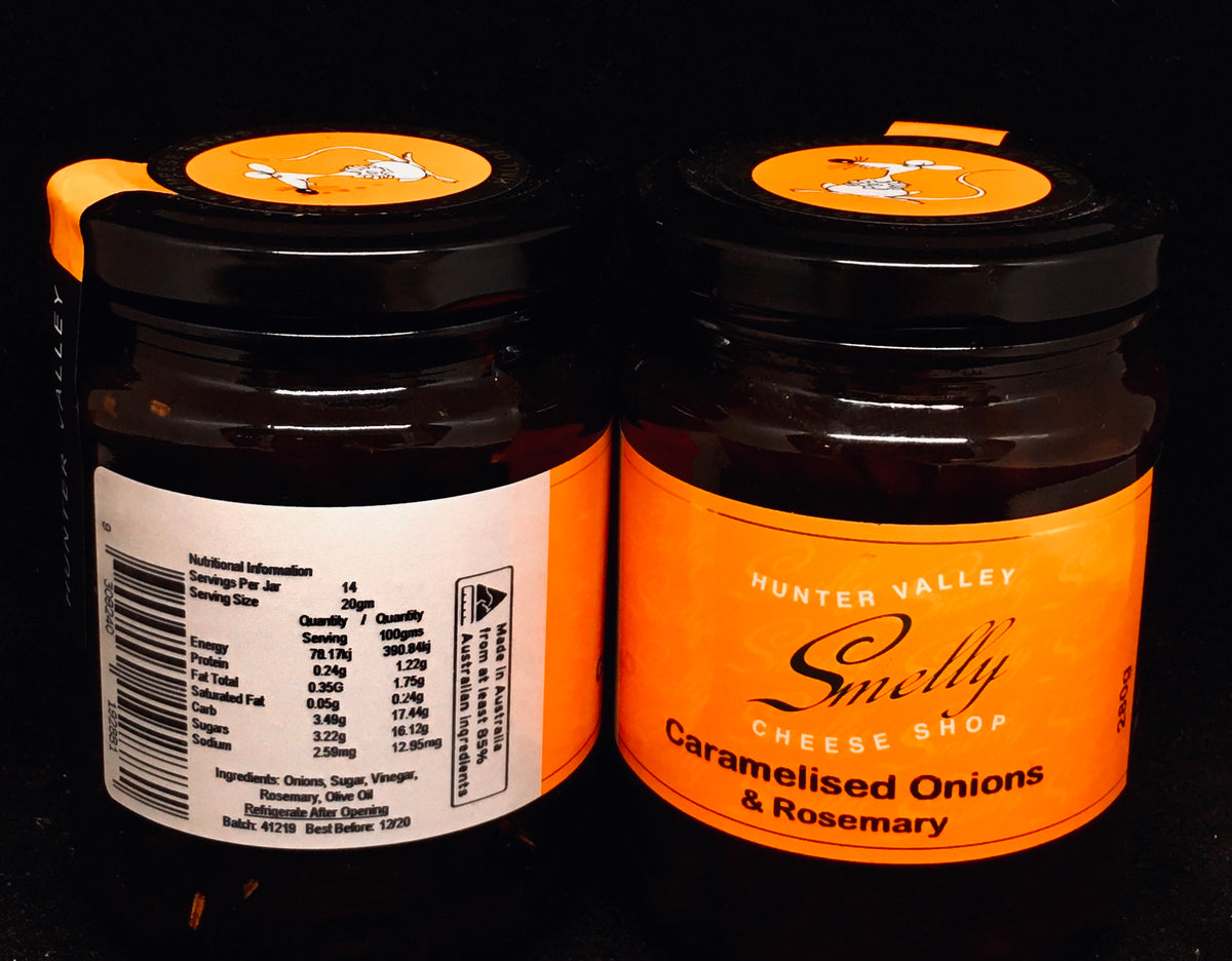 Smelly's Own Caramelised Onion & Rosemary Hunter Valley Smelly