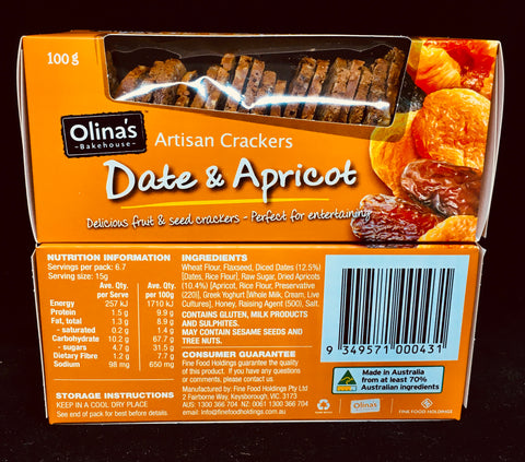 Date & Apricot Artisan Crackers