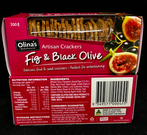 Fig & Black Olive Artisan Crackers