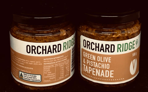 Orchard Ridge Green Olive Pistachio Tapenade