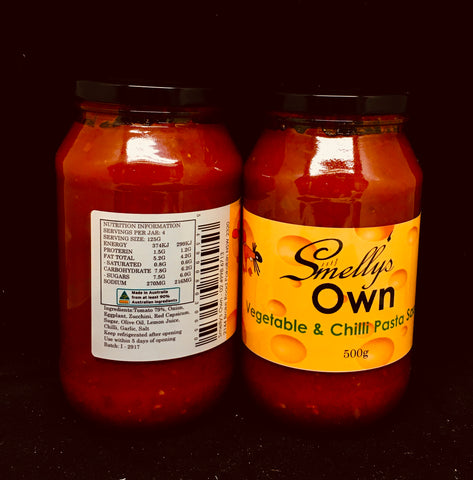 Smelly's Own - Vegetable and Chilli Pasta Sauce